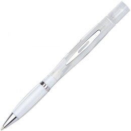 Długopis plastikowy z rozpylaczem CHARLEROI kolor biały