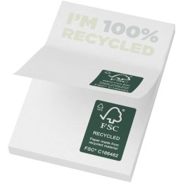 Karteczki samoprzylepne z recyklingu o wymiarach 50 x 75 mm Sticky-Mate® biały (21285014)