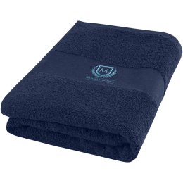 Charlotte bawełniany ręcznik kąpielowy o gramaturze 450 g/m² i wymiarach 50 x 100 cm granatowy (11700155)