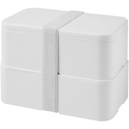 MIYO Pure dwupoziomowe pudełko na lunch biały, biały, biały (21047201)