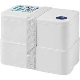 MIYO Pure dwupoziomowe pudełko na lunch biały, biały, biały (21047201)