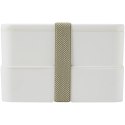 MIYO dwupoziomowe pudełko na lunch biały, biały, szary kamienny (21047010)