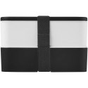 MIYO dwupoziomowe pudełko na lunch czarny, biały, czarny (21047003)