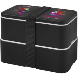 MIYO dwupoziomowe pudełko na lunch czarny, czarny, czarny (21047090)