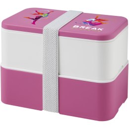MIYO dwupoziomowe pudełko na lunch różowy, biały, biały (21047004)