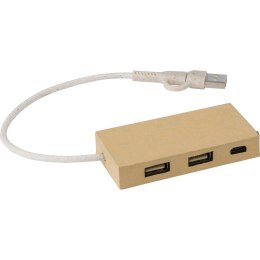 Hub USB 2.0 z kartonu z recyklingu