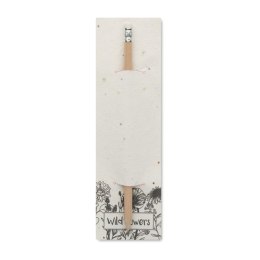 Ołówek w etui z nasionami biały (MO2257-06)