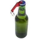 Tao otwieracz do butelek i puszek z łańcuchem do kluczy wykonany z aluminium pochodzącego z recyklingu z certyfikatem RCS czerwo