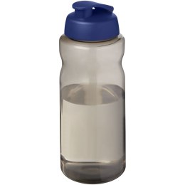 H2O Active® Eco Big Base bidon z wieczkiem zaciskowym o pojemności 1 litra ciemnografitowy, niebieski (21017894)