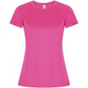 Imola sportowa koszulka damska z krótkim rękawem pink fluor (R04284P4)