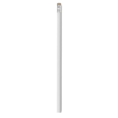 Ołówek z gumką biały (KC2494-06)