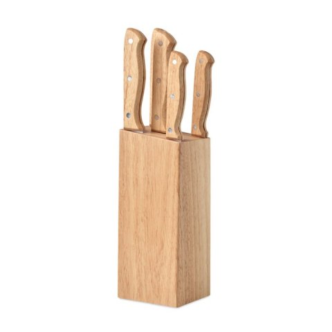 5-częściowy zestaw noży drewna (MO6308-40)