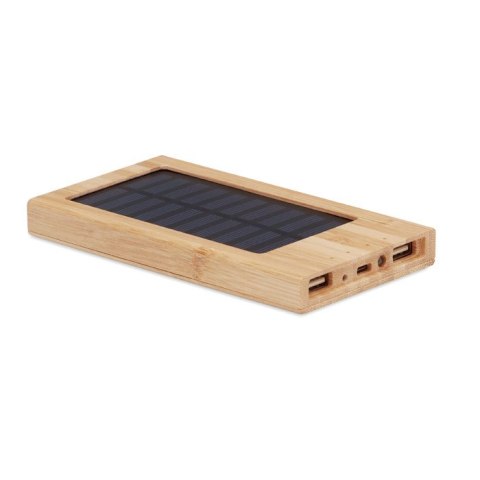 Solarny powerbank 4000 mAh drewna (MO6509-40)