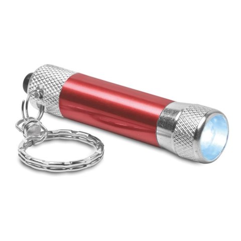 Aluminiowy brelok latarka czerwony (MO8622-05)