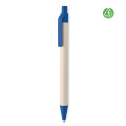 Długopis z kartonu po mleku niebieski (MO6822-04)