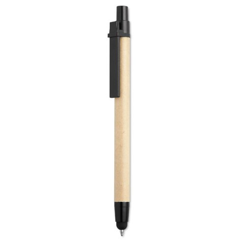 Dotykowy długopis z recyklingu czarny (MO8089-03)