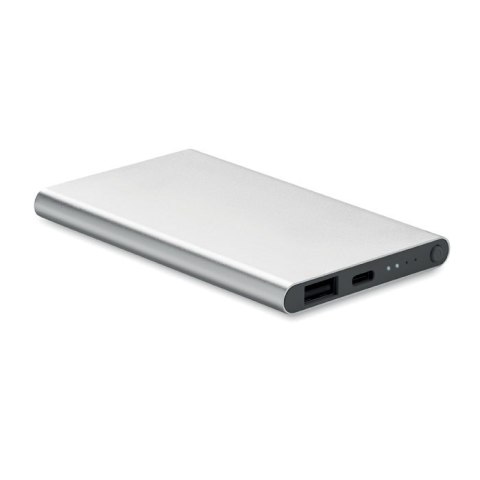 Power Bank 4000 mAh typ C srebrny mat (MO6825-16)