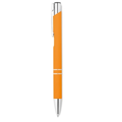 Długopis z gumowym wykończenie pomarańczowy (MO8857-10)
