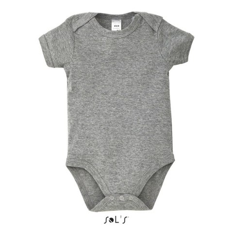 BAMBINO Dziecięce body 180g szary melanż M (S00583-GM-M)