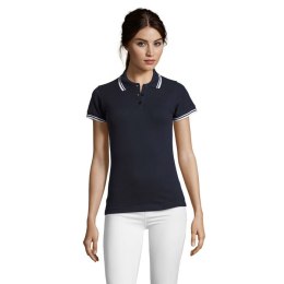 PASADENA damskie polo 200g francuski granatowy / biały L (S00578-FW-L)