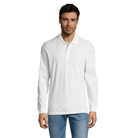 PERFECT MEN LSL POLO 180g Biały 3XL (S02087-WH-3XL)