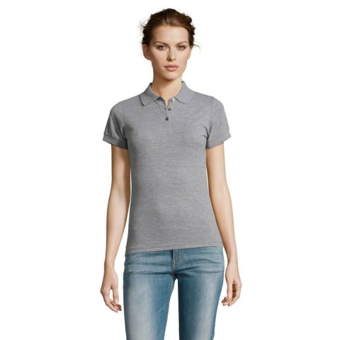 PRIME Damskie POLO 200g grey melange XL (S00573-GY-XL)