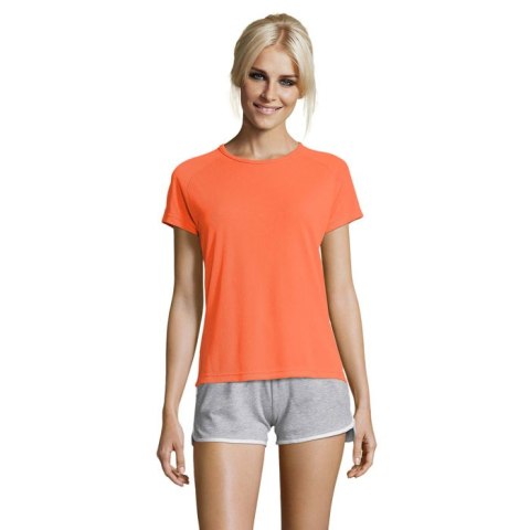 SPORTY Damski T-Shirt 140g neonowy pomarańczowy L (S01159-NO-L)