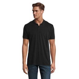 PLANET MEN polo 170g Czarny / Czarny opal 3XL (S03566-BK-3XL)