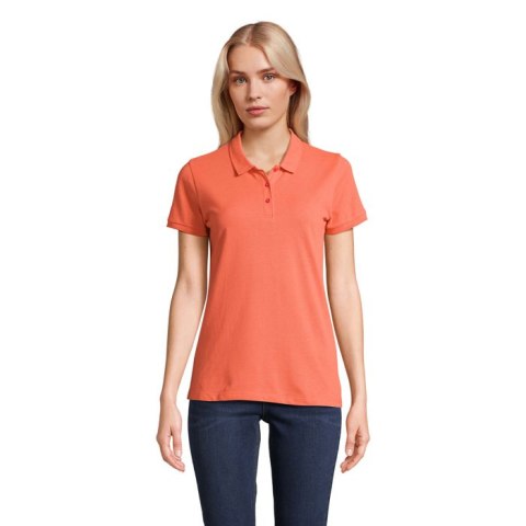 PLANET WOMEN polo 170g Popowa pomarańcza XS (S03575-PO-XS)