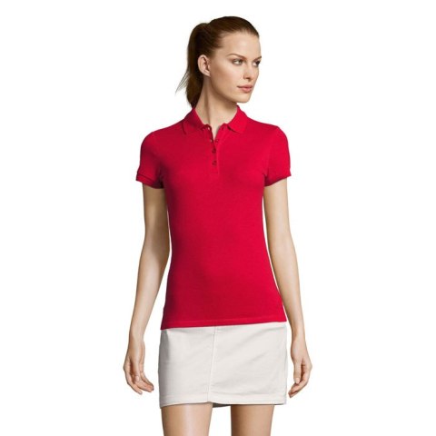 PASSION Damskie POLO 170g Czerwony XL (S11338-RD-XL)