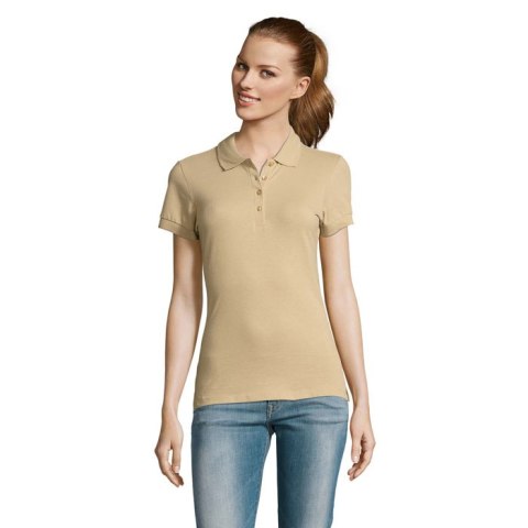 PASSION Damskie POLO 170g Sand L (S11338-SA-L)