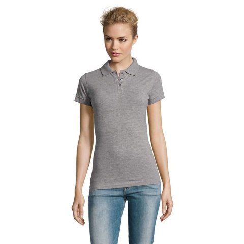 PERFECT Damskie POLO 180g grey melange XXL (S11347-GY-XXL)