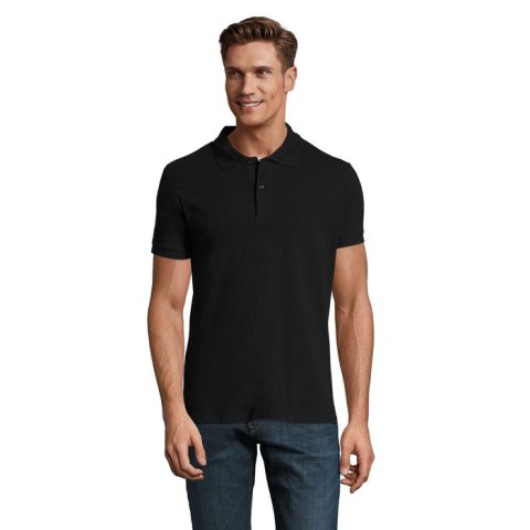 PERFECT MEN Polo 180g Czarny / Czarny opal XXL (S11346-BK-XXL)