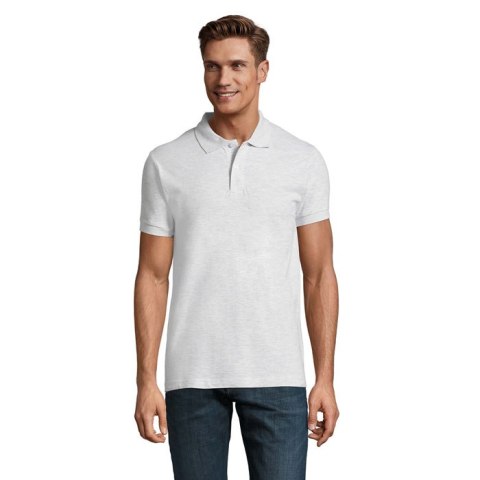 PERFECT MEN Polo 180g Popiół M (S11346-AS-M)