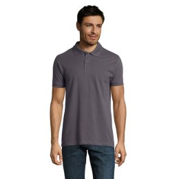 PERFECT MEN Polo 180g ciemny szary L (S11346-DG-L)