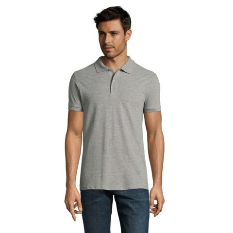 PERFECT MEN Polo 180g grey melange XS (S11346-GY-XS)