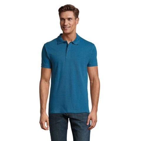 PERFECT MEN Polo 180g slate blue M (S11346-SL-M)