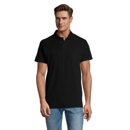 SPRING II MEN Polo 210g Czarny / Czarny opal 3XL (S11362-BK-3XL)