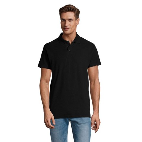 SPRING II MEN Polo 210g Czarny / Czarny opal 5XL (S11362-BK-5XL)