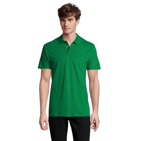 SPRING II MEN Polo 210g Zielony L (S11362-KG-L)