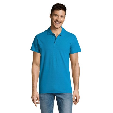 SUMMER II MEN polo 170g Aqua L (S11342-AQ-L)