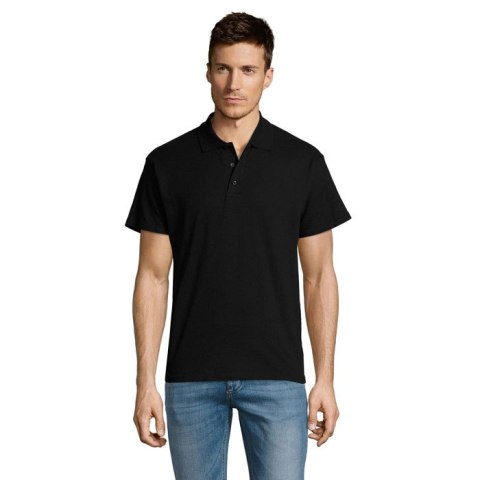 SUMMER II MEN polo 170g Czarny / Czarny opal S (S11342-BK-S)