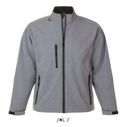 RELAX Męski softshell 340g szary melanż XXL (S46600-GM-XXL)