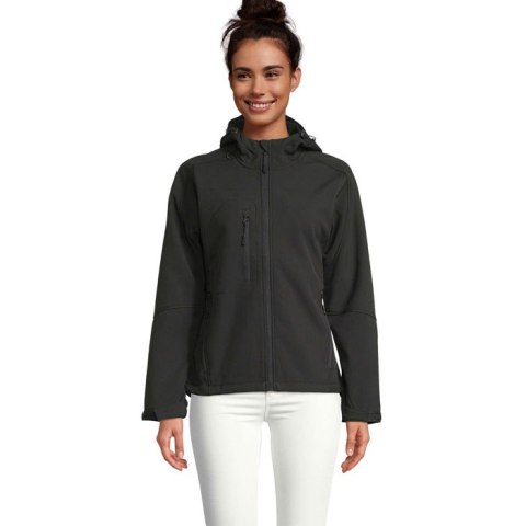 REPLAY damski softshell340 Czarny / Czarny opal XXL (S46802-BK-XXL)