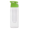 Bidon Frutello 700 ml, zielony/transparentny