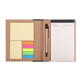 Notes memo 100x180/70k linia Kraft Paper, czarny/beżowy