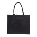 Torba na zakupy z juty Nice Shopper, czarny