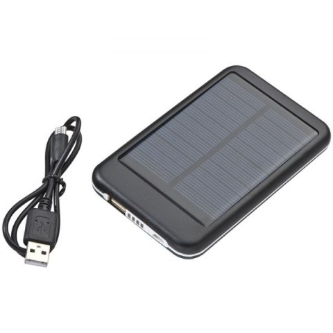 Power bank solarny 4 000 mAh PHILADELPHIA kolor czarny