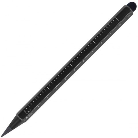 Wieczny długopis aluminiowy z miarką HALMSTAD kolor czarny