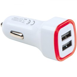 Ładowarka samochodowa USB FRUIT kolor czerwony